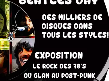 Salons-Foire aux vinyles du Beatles Day et exposition Le rock des 70’s