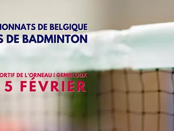 Compétitions Evènements Sportifs-Championnats de Belgique Elites de Badminton