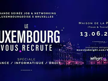 Soirées-Moovijob Night Luxembourg à Bruxelles | Soirée de recrutement