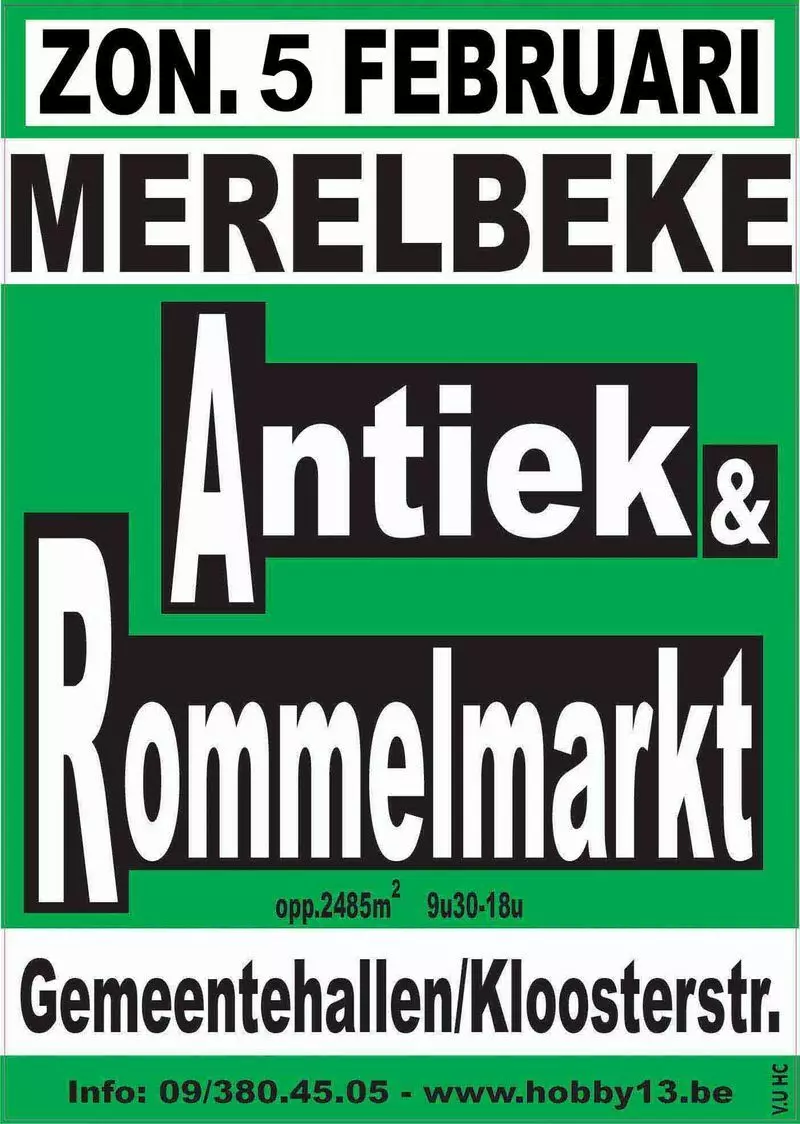 Brocantes Puces Vide-greniers-Anti'ek & Rommelmarkt te Merelbeke