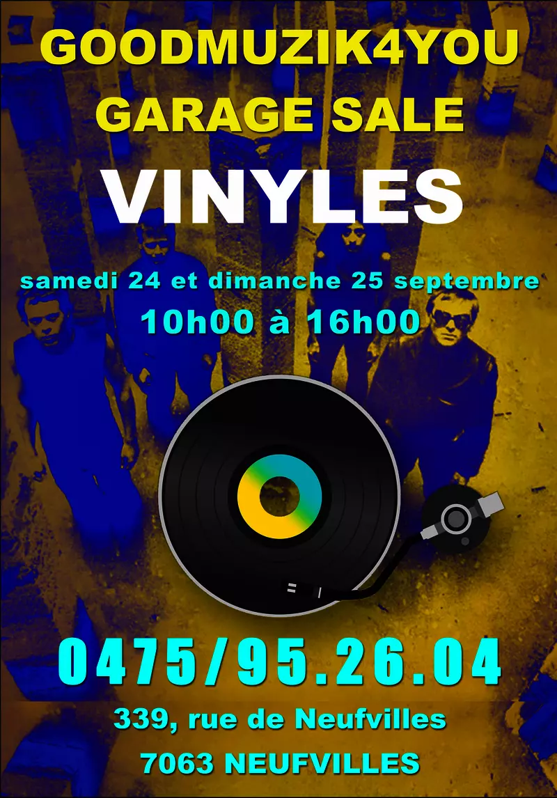 Brocantes Puces Vide-greniers-Garage Sale Disques vinyles vintage 33t & 45t 