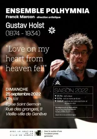 Concerts-Love on my heart from heaven fell - Gustav Holst