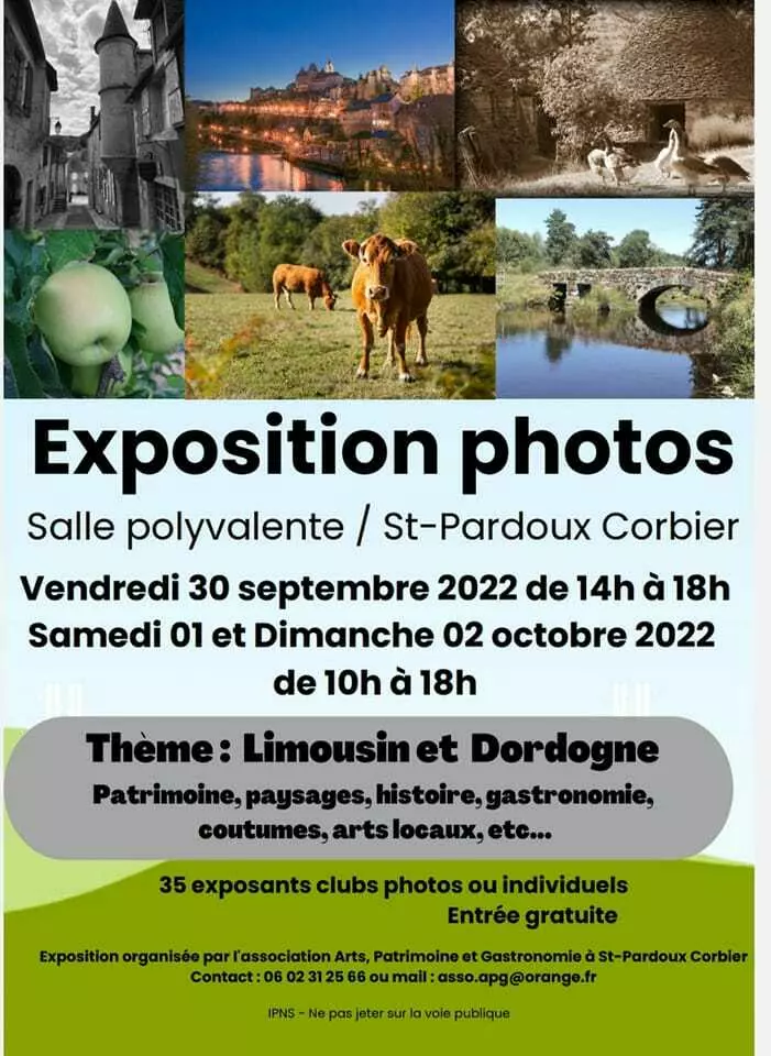 Expositions Cultures Arts-Exposition de photo à Saint-Pardoux-Corbier