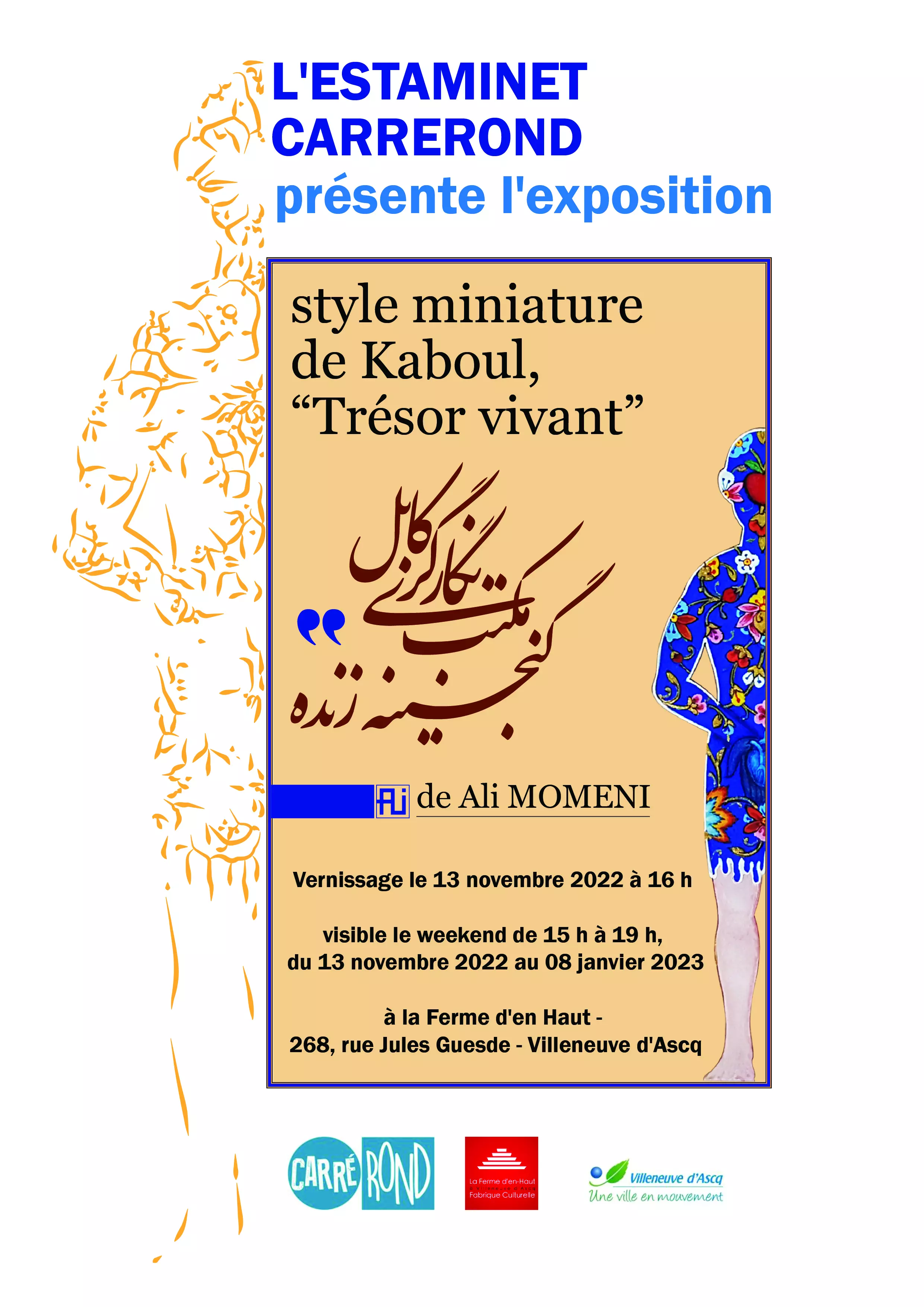 Rassemblements-Exposition "Style miniature de Kaboul, "Trésor vivant""