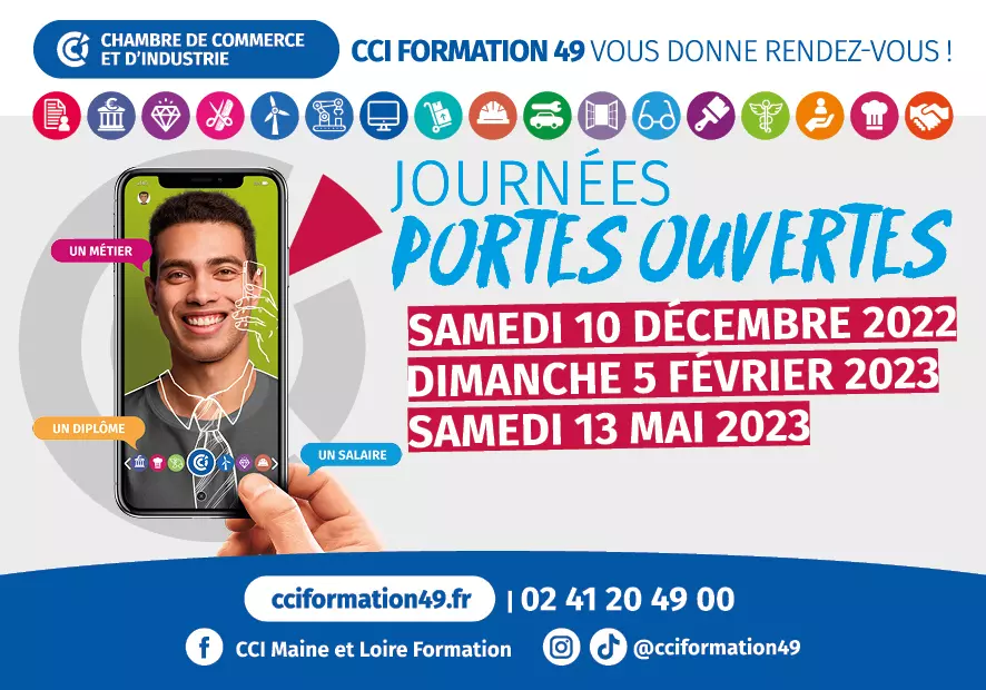 Rassemblements-Journée Portes Ouvertes au CFA de la CCI de Maine et Loire - Campus de Cholet