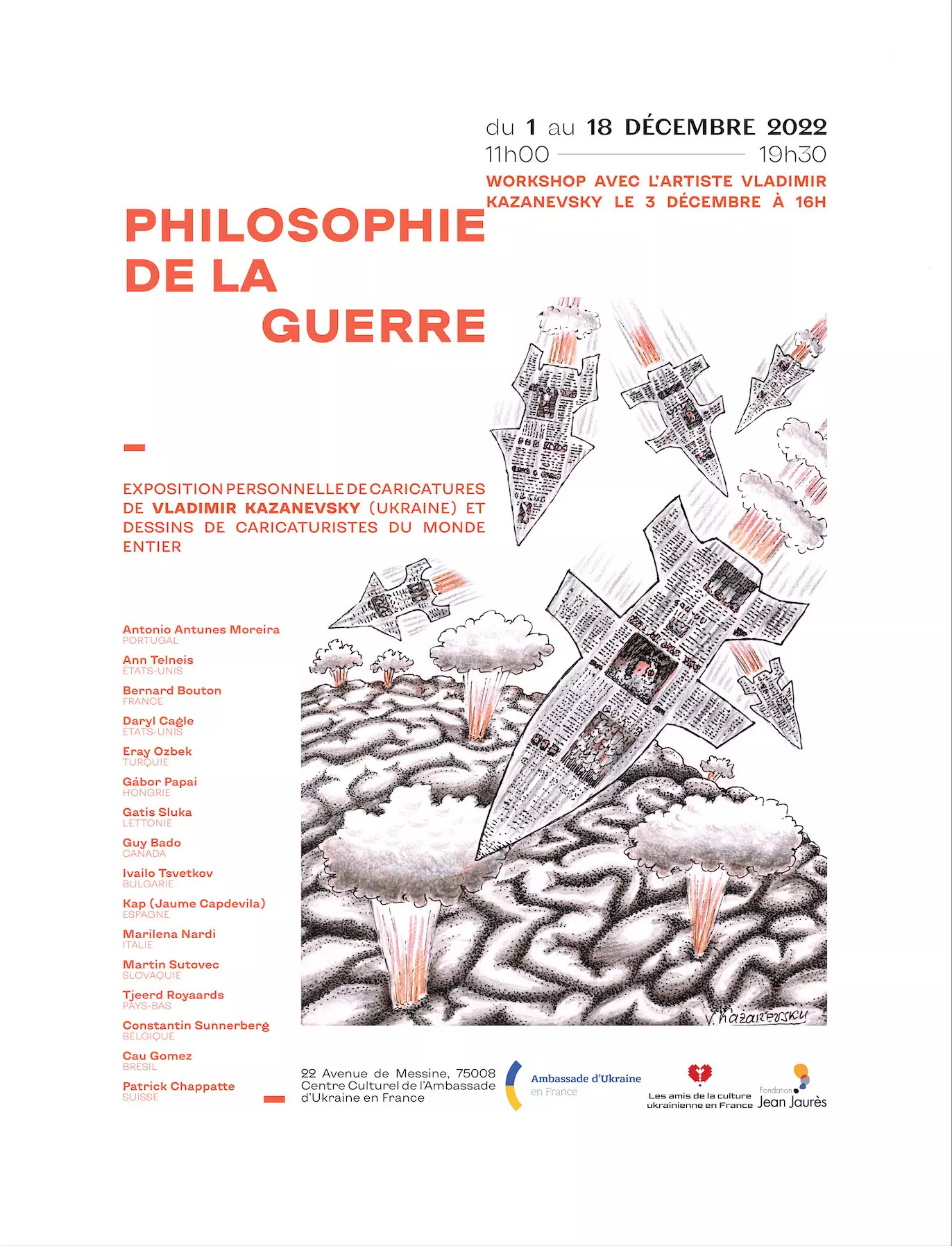 Expositions Cultures Arts-EXPOSITION « Philosophie de la Guerre » par Vladimir Kazanevsky
