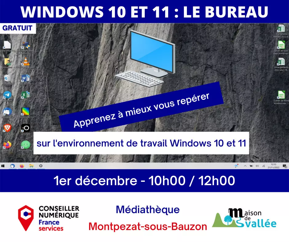 Rassemblements-Windows 10 et 11 : Le bureau
