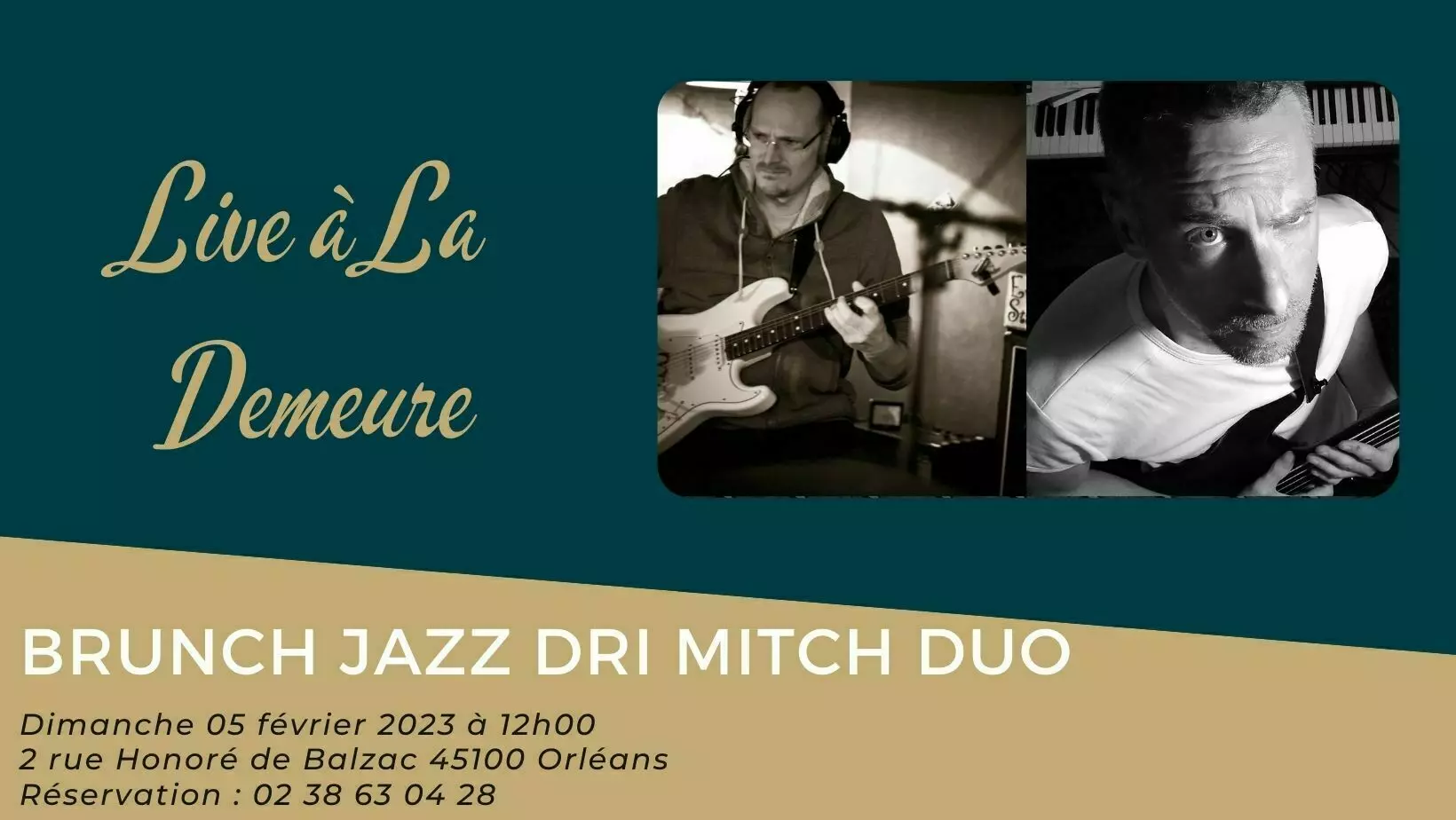 Soirées-Brunch jazz avec Dri Mitch Duo