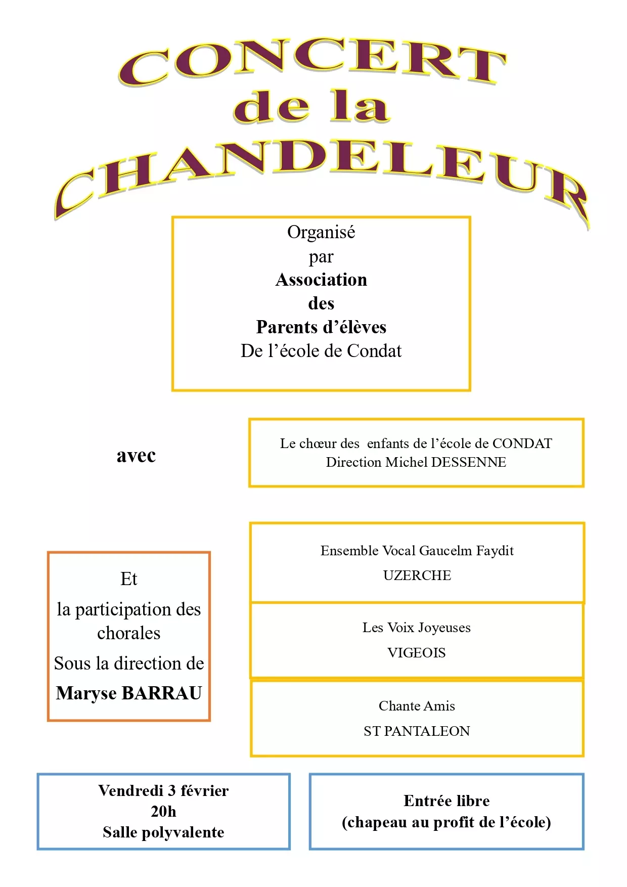 Concerts-Concert de la Chandeleur