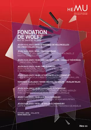 Concerts-CONCERTS - FONDATION DE WOLFF 2023
