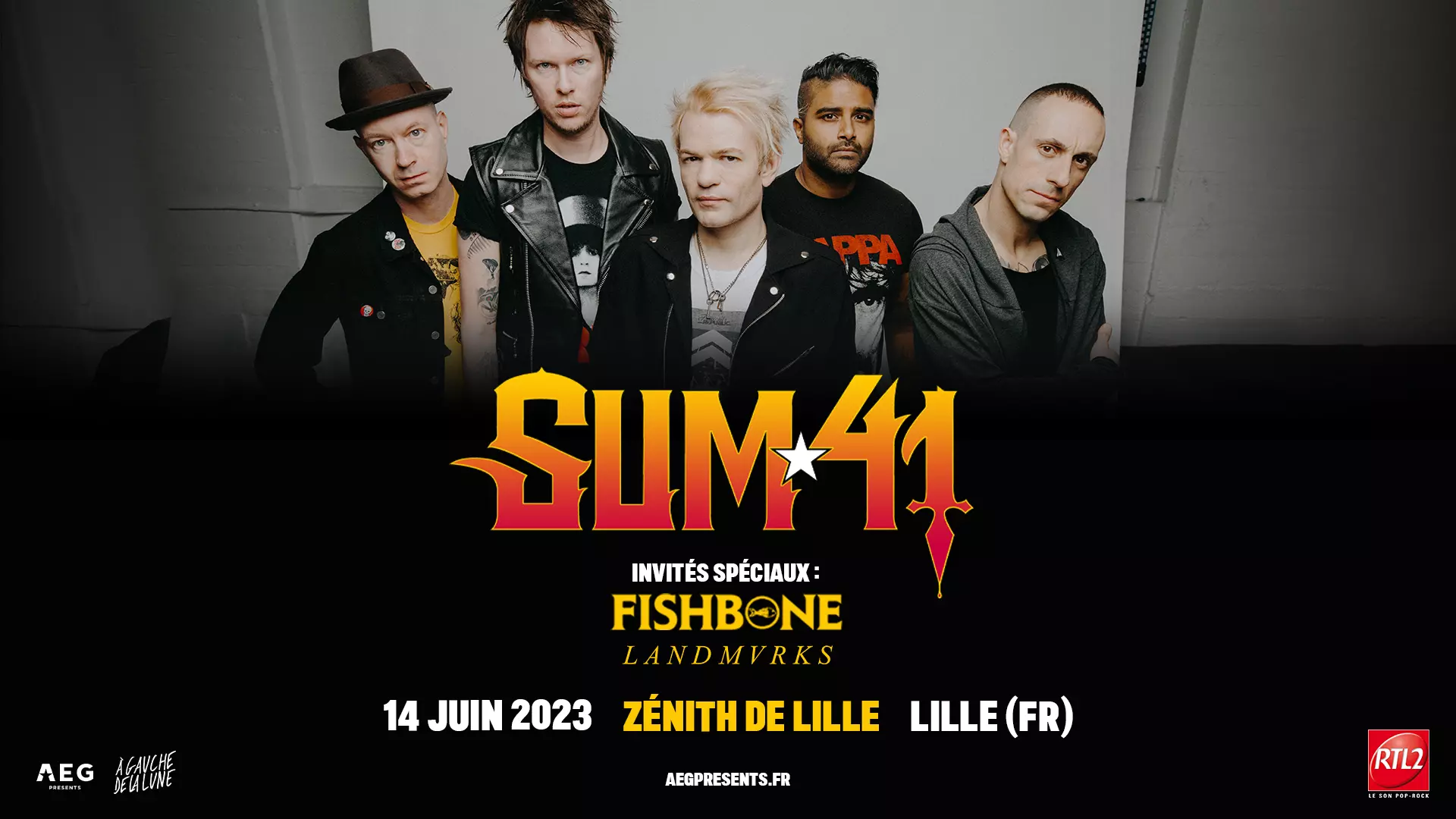 Concerts-SUM 41 + FISHBONE + LANDMVRKS • Zénith de Lille