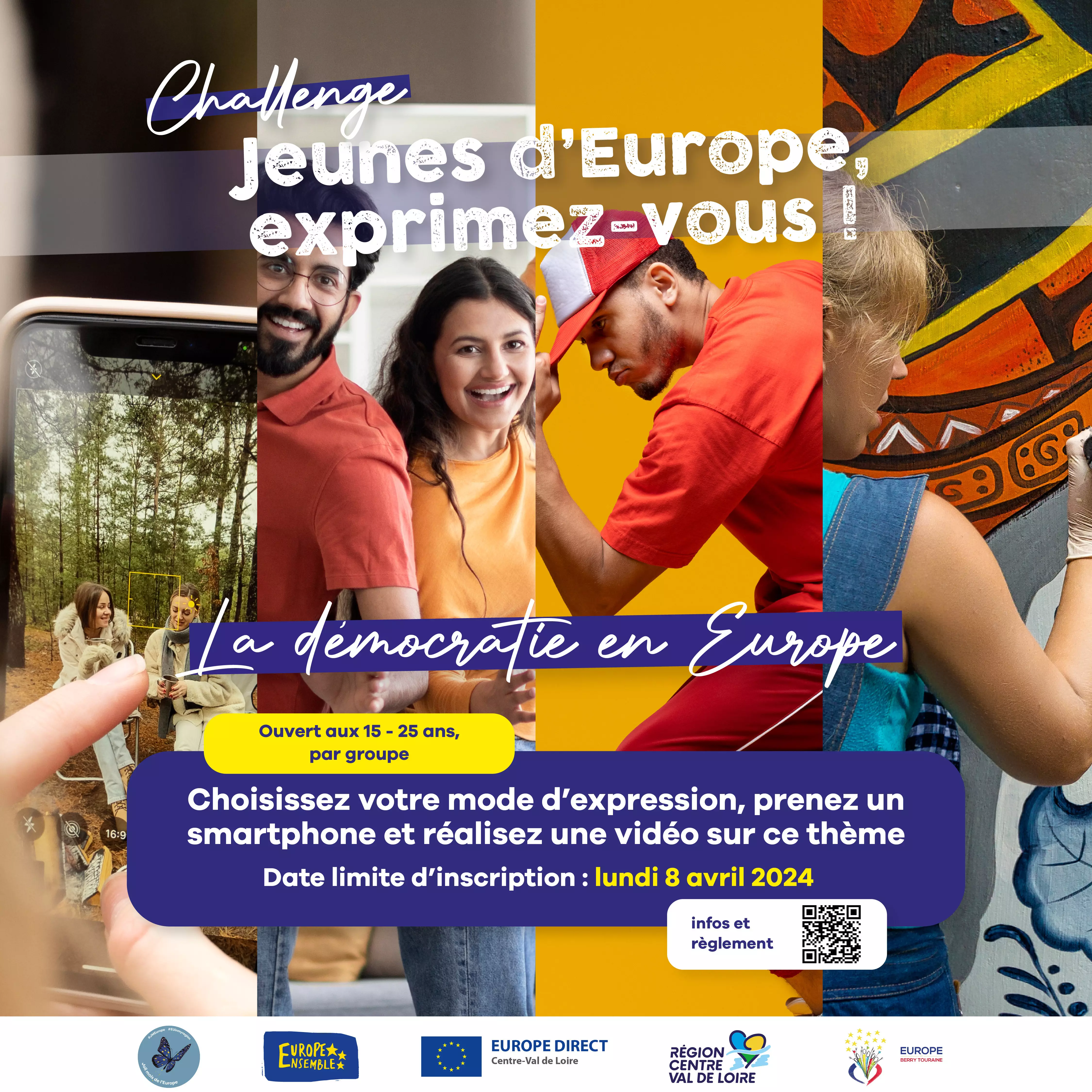 Expositions Cultures Arts-Challenge "Jeunes d'Europe : exprimez-vous !" / Participations jusqu'au 8 avril 2024
