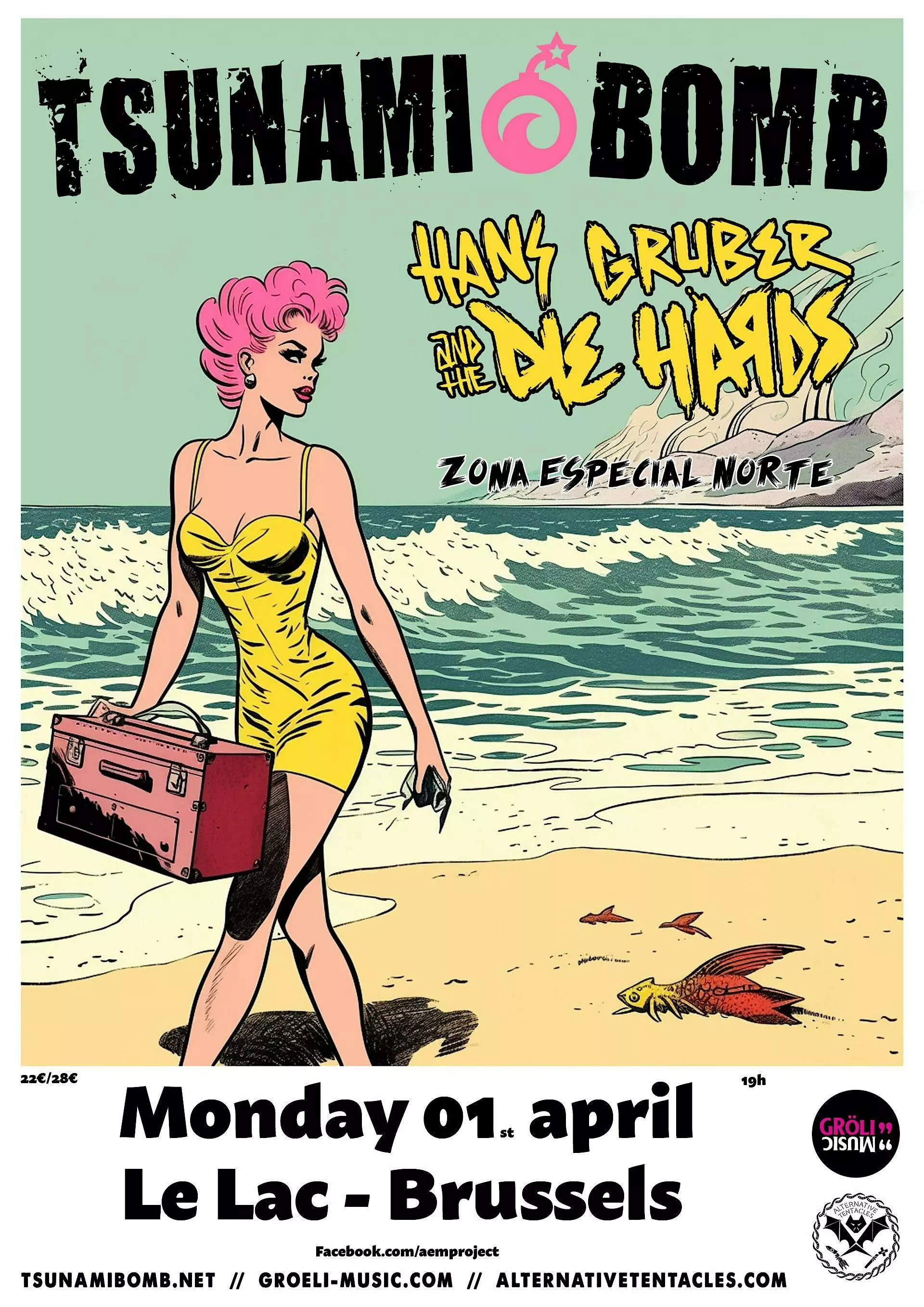 Concerts-Tsunami Bomb + Hans Gruber And The Die Hards + Zone Especial Norte