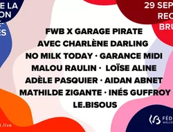 Concerts-Garage Pirate x Fête Wallonie-Bruxelles