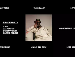 Concerts-Private Feels presents Madeinparis at Plein Publiek Brussels